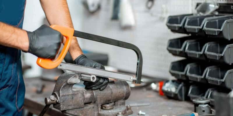 Cutting Aluminum with a Hacksaw
