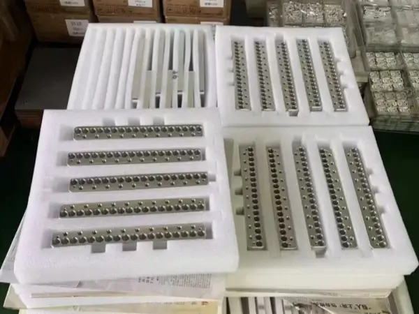 The bar bus is packaged in foam