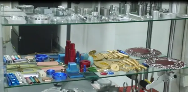 anodized aluminum CNC parts in multiple colors with uniform finish