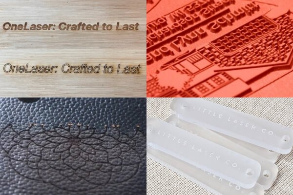 Laser Engraving Results on Different Materials