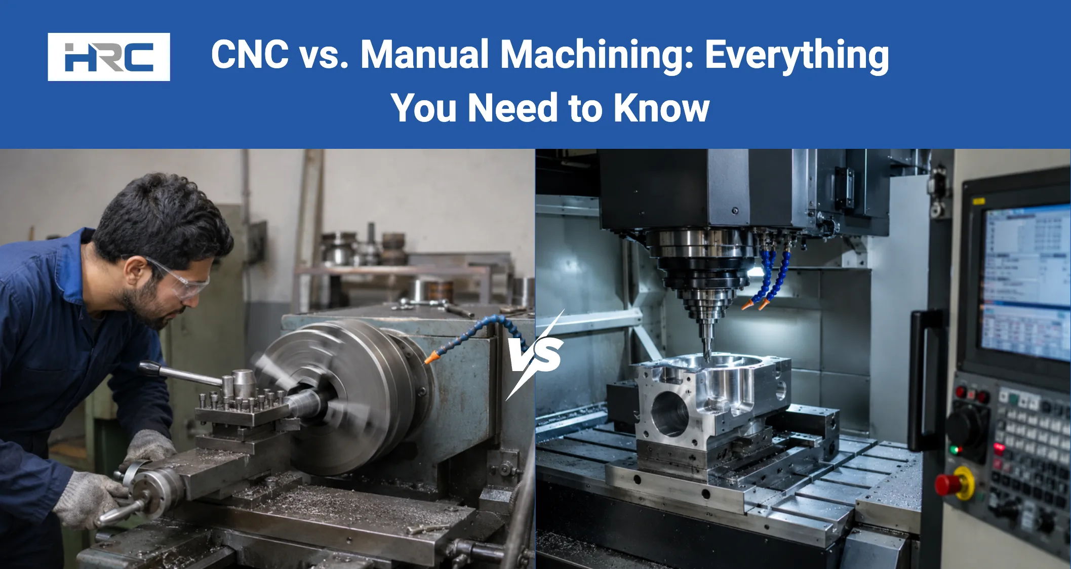 cnc vs. manual machining- everything you need to know