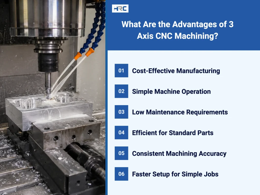 Advantages of 3 Axis CNC Machining