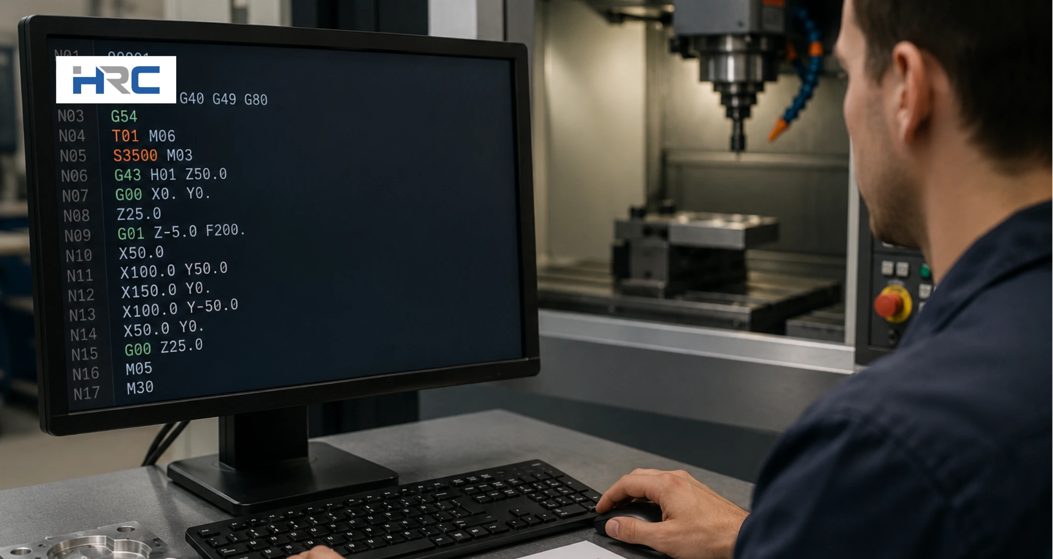 Write or generate the CNC Machine Code