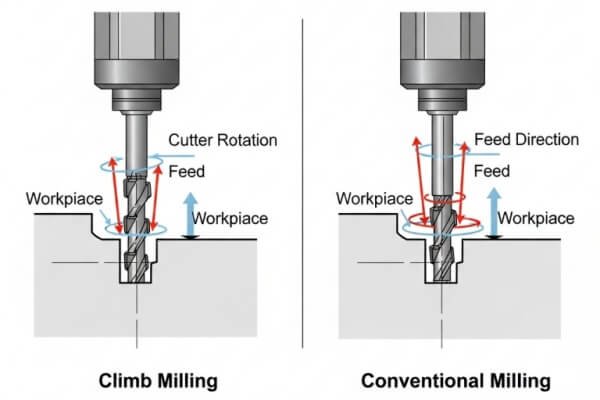 Climb Milling vs. Conventional Milling