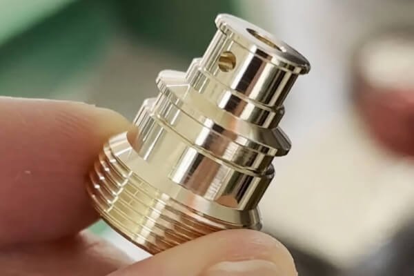 Precision CNC machined metal component