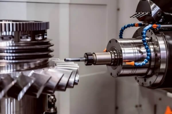 CNC Milling Machine Cutting Metal